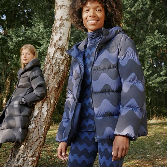Marimekko Uniqlo Packable Down Ultralight Coat NWT M - Picture 2 of 4